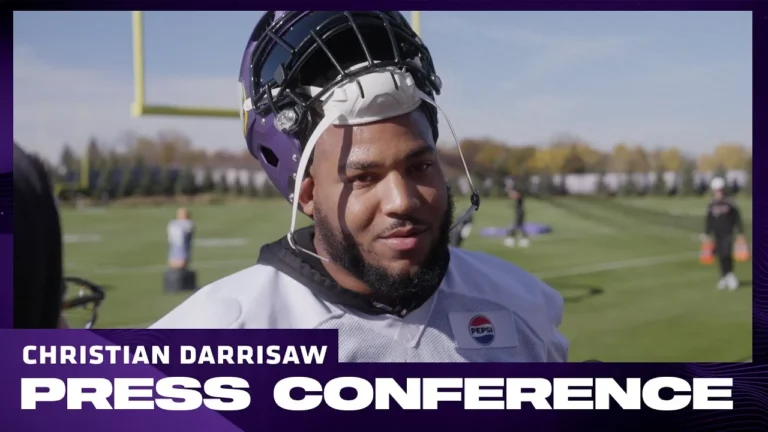 Christian Darrisaw on Coming Back From ACL Surgery, Status For This Week In Detroit