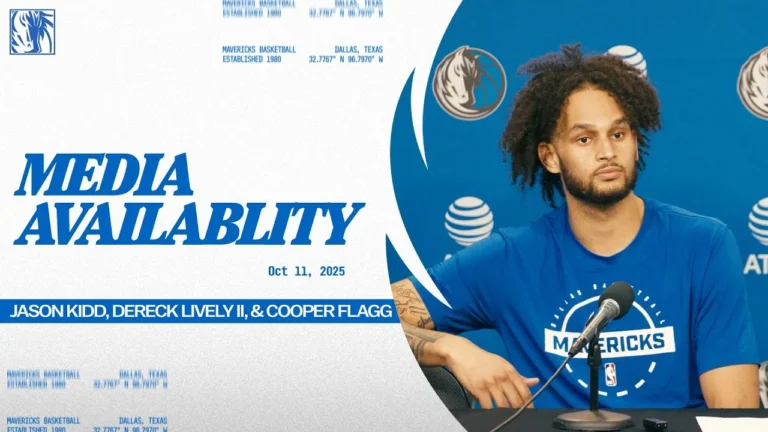 Jason Kidd, Dereck Lively II, & Cooper Flagg Post Media Availability 10 10 25