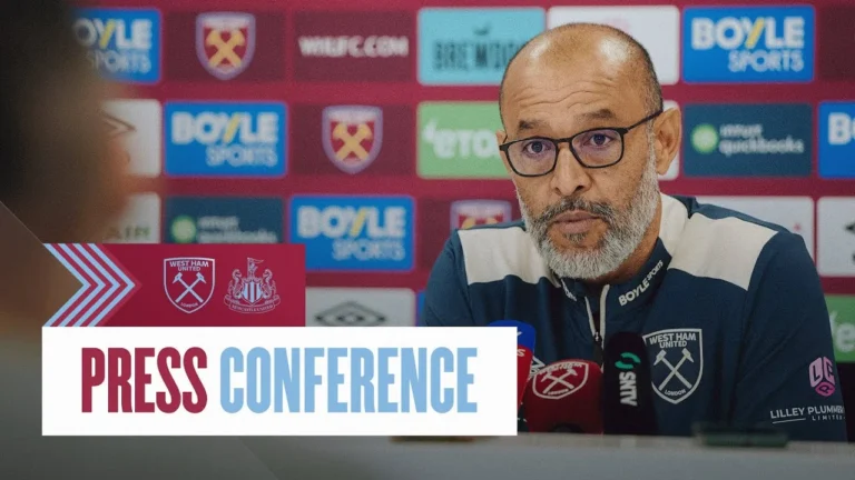 LIVE: Nuno Espírito Santo’s Press Conference West Ham v Newcastle United