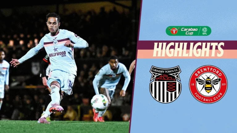 Five-star Bees head to the Quarters! Grimsby Town 0-5 Brentford Carabao Cup Highlights