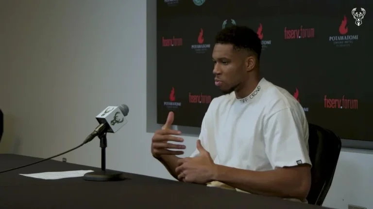 Giannis Antetokounmpo Postgame Media Availability 10.22.25