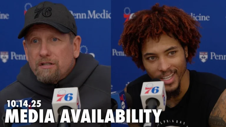 Philadelphia 76ers Practice Media Availability Coach Nurse and Kelly Oubre Jr. 10.14.25