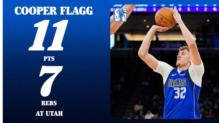 Cooper Flagg (11 PTS 7 REB) at Utah Jazz Preseason October 13, 2025