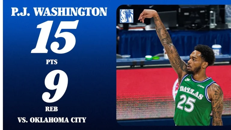 P.J. Washington (15 PTS 9 REB) vs. Oklahoma City October 27, 2025