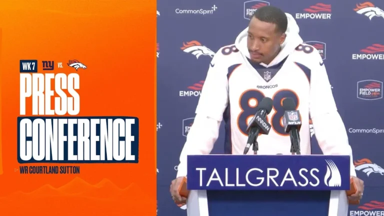 WR Courtland Sutton on winning while celebrating Demaryius Thomas: It was amazing