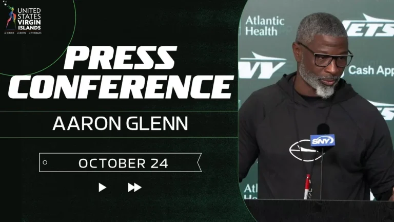 Aaron Glenn Press Conference (10 24) New York Jets