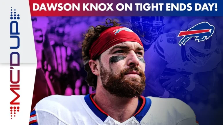 Dawson Knox Mic’d Up For National Tight Ends Day! Buffalo Bills