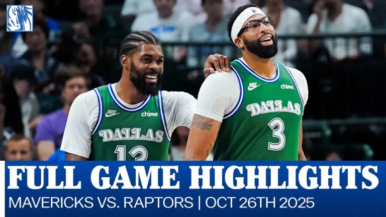 Mavericks Highlights vs. Toronto Raptors October 26, 2025