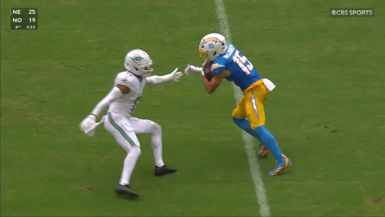 Herbert Finds the Mad Ladd to Set Up the GW Field Goal!