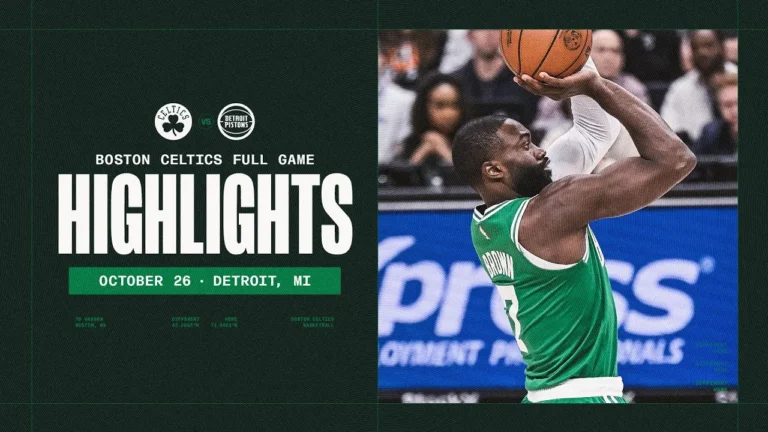 Boston Celtics fall 119-113 to Detroit Pistons at Little Caesars Arena Extended Highlights