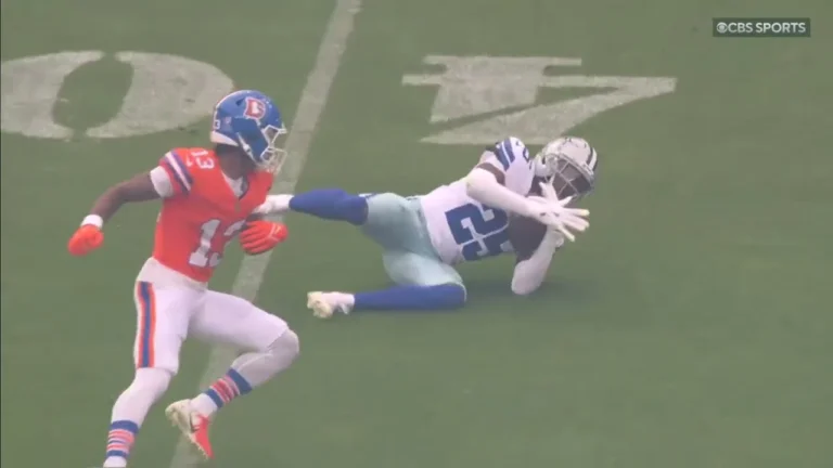 Rookie CB Bridges falls under a Nix errant pass for INT