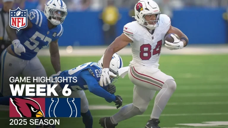 Arizona Cardinals vs. Indianapolis Colts Game Highlights NFL 2025 Season Week 6