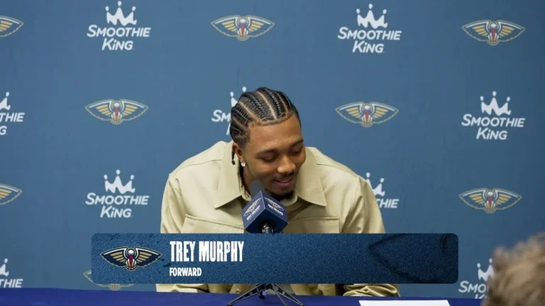 Trey Murphy III interview Pelicans-Spurs Postgame 10 24 2025