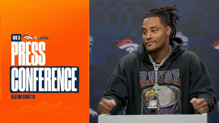 OLB Nik Bonitto on defenses Week 6 performance: Everybody was doing their part on the defense