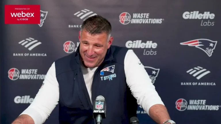 Mike Vrabel on the Win Against Tennessee: In the End I Feel Like we Did Enough. Press Conference