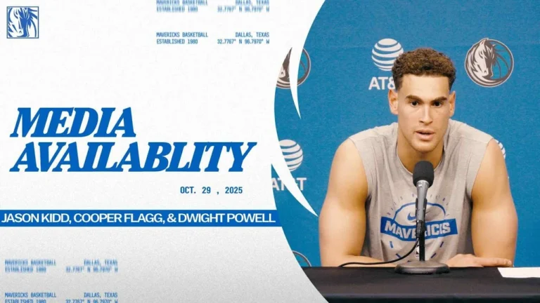 Jason Kidd, Cooper Flagg, & Dwight Powell Post Media Availability vsIND 10 29 25