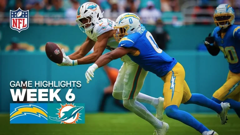 Los Angeles Chargers vs Miami Dolphins Game Highlights 2025 NFL Season Week 6