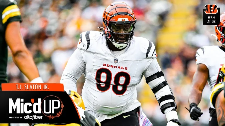 T.J. Slaton Jr. Mic’d Up vs Green Bay Packers Week 6 2025 Mic’d Up