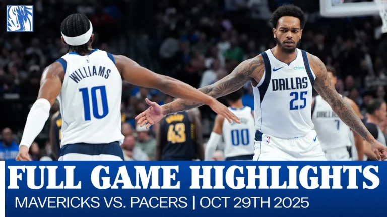 Mavericks Highlights vs. Indiana Pacers October 29, 2025