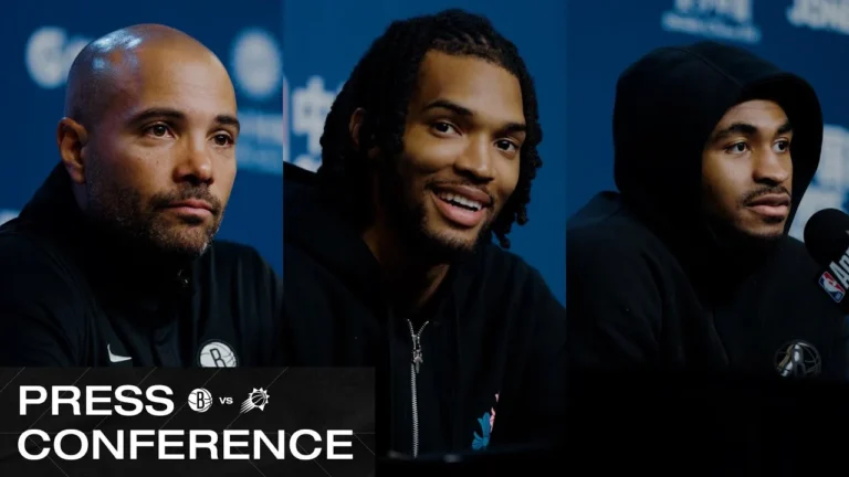 Jordi Fernández, Ziaire Williams, and Cam Thomas Postgame Press Conferences vs Phoenix