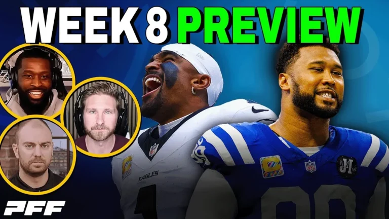 2025 NFL Week 8 Preview PFF NFL Show