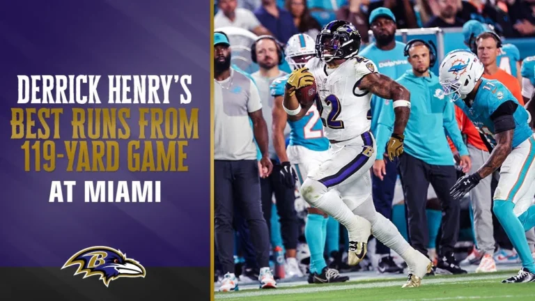 Derrick Henry’s Best Runs vs. Dolphins Baltimore Ravens