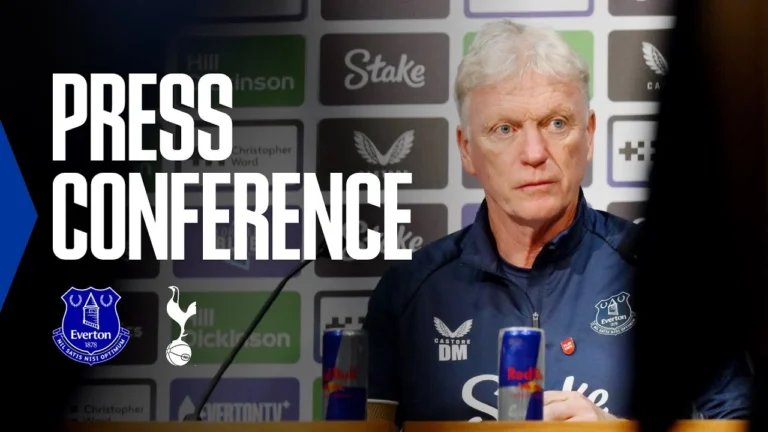 EVERTON v TOTTENHAM David Moyes’ Premier League press conference