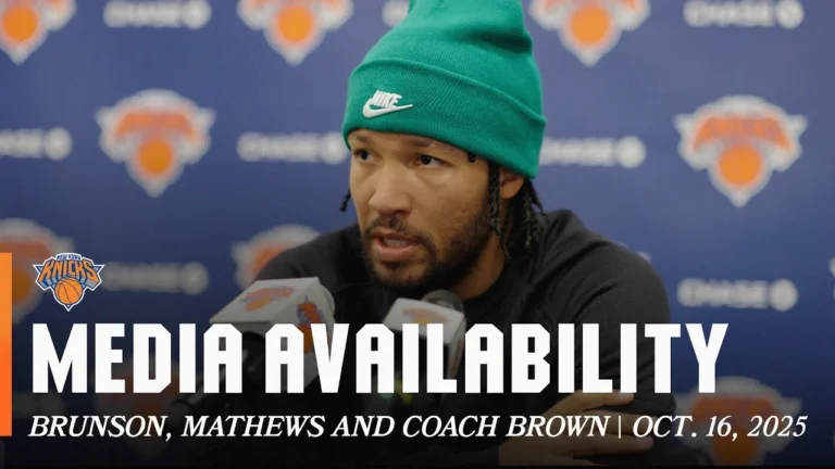 Coach Mike Brown, Jalen Brunson & Garrison Mathews Post Practice Media October 16, 2025