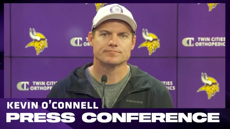 Kevin O’Connell on Run Game Struggles, Christian Darrisaw’s Recovery, J.J. McCarthy’s Looming Return