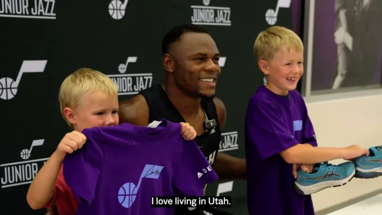 The fellas were COMMUNITY OBSESSED all summer long UTAH JAZZ