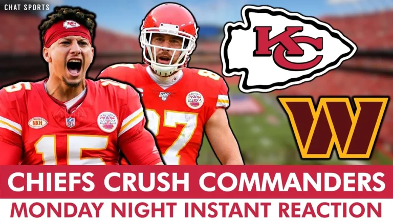 Kansas City Chiefs Win 28-7 Over Washington Commanders! Monday Night Football Instant Reaction