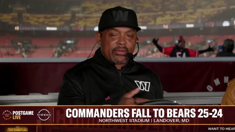 Postgame LIVE: Commanders Fall to the Bears, 25-24, on Monday Night Football