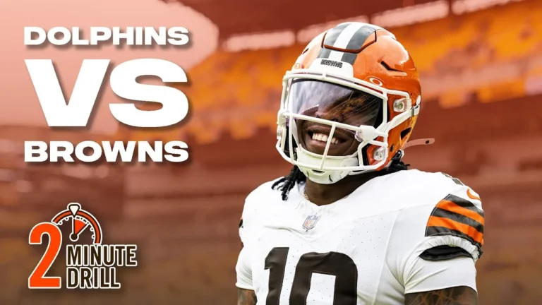 The Browns back for Home Week 7 vs. the Dolphins : 2 Minute Drill