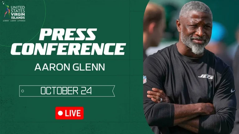 Aaron Glenn Press Conference (10 24) New York Jets