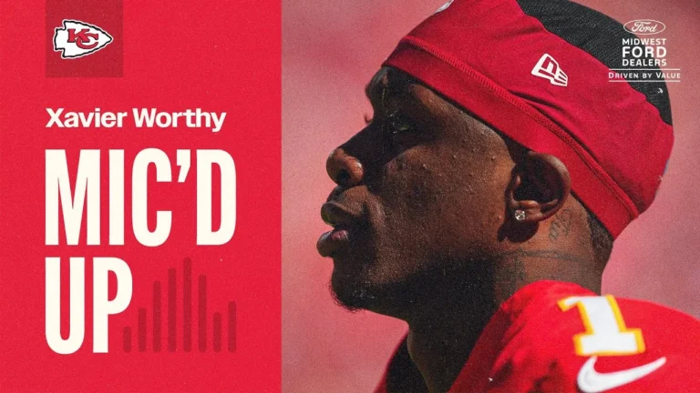Xavier Worthy was MIC’D UP and CELEBRATING during win vs Raiders Kansas City Chiefs