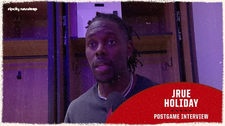 Jrue Holiday Talks About Blake Wesley’s Elite Defense, Overall Effort, and Loss Against Clippers