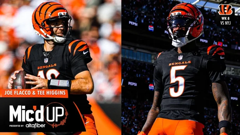 Joe Flacco & Tee Higgins Mic’d Up vs NY Jets Week 8 2025 Mic’d Up