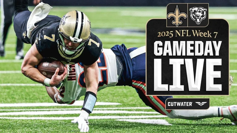 Bears vs. Saints Gameday Live 2025 NFL Week 7