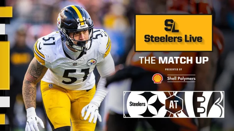Steelers at Bengals Week 7 Preview Steelers Live The Match Up Pittsburgh Steelers