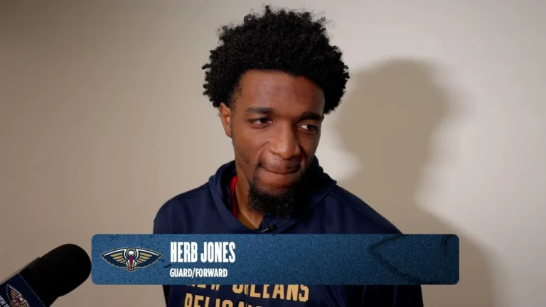 Herb Jones on returning to Alabama Pelicans-Rockets Shootaround
