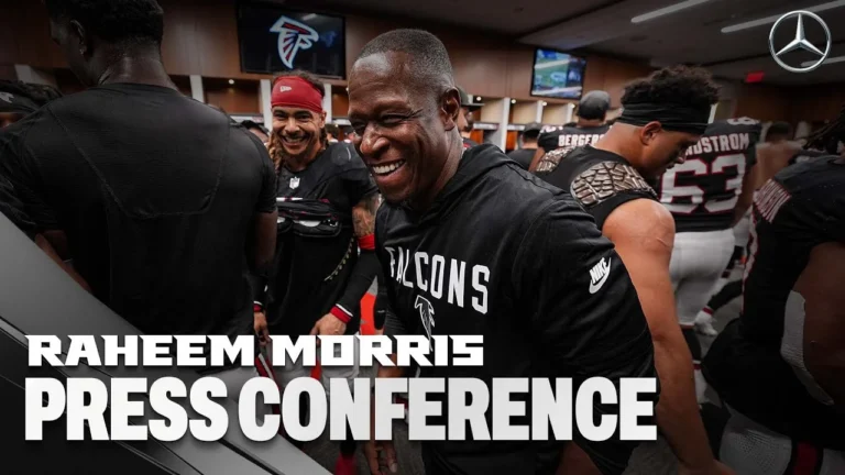 Raheem Morris reflects on Monday Night Football win over Buffalo Bills Atlanta Falcons