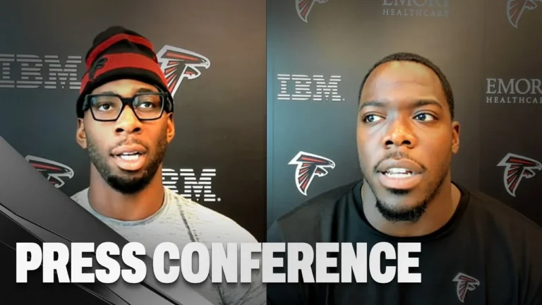 Kyle Pitts Sr. & Zach Harrison reflect on the matchup vs the San Francisco 49ers Atlanta Falcons