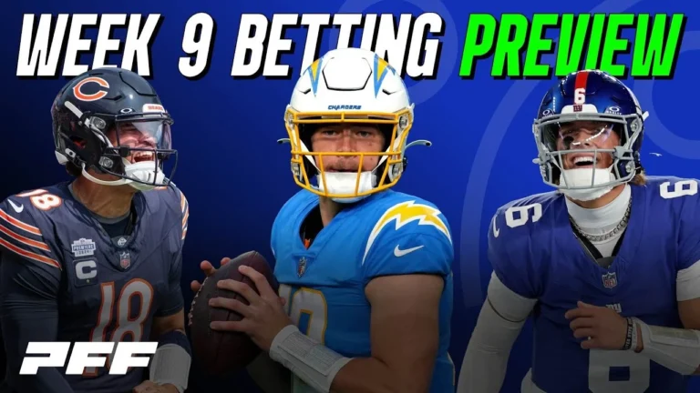 2025 NFL Week 9 Betting Preview PFF NFL Show