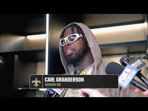 Carl Granderson interview Saints-Buccaneers Postgame 2025 NFL Week 8