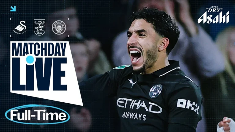 MATCHDAY LIVE! City into the Quarter-Finals of Carabo Cup! Swansea 1-3 Man City