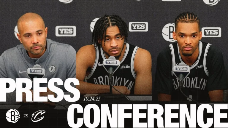 Jordi Fernández, Cam Thomas, and Ziaire Williams Postgame Press Conferences vs Cleveland