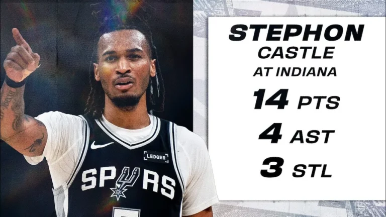 Stephon Castle’s Dominant Sophomore Season Debut Against the Pacers