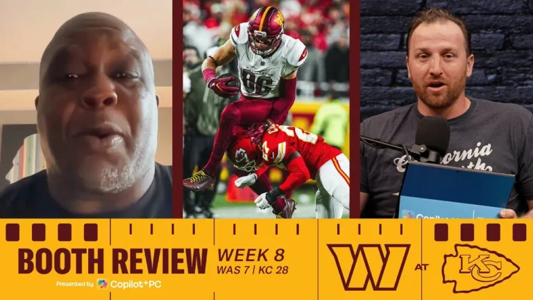 NFL Week 8 Recap: Commanders fall to Chiefs 28-7 Booth Review Washington Commanders NFL