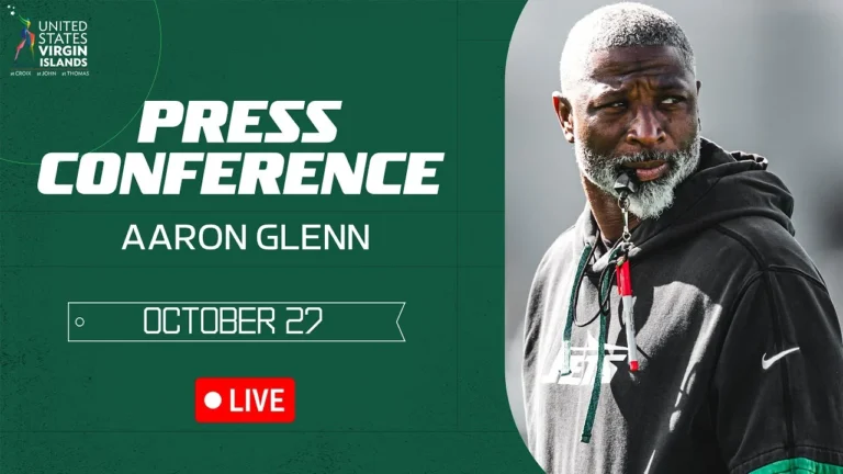 Aaron Glenn Press Conference (10 27) New York Jets