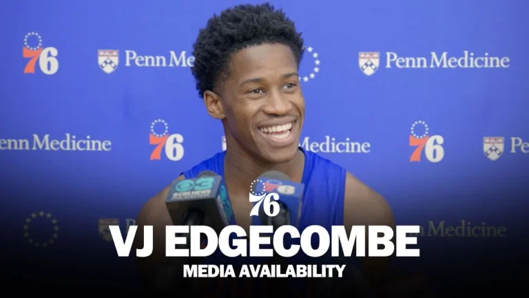 Philadelphia 76ers Practice Media Availability VJ Edgecombe 10.24.25